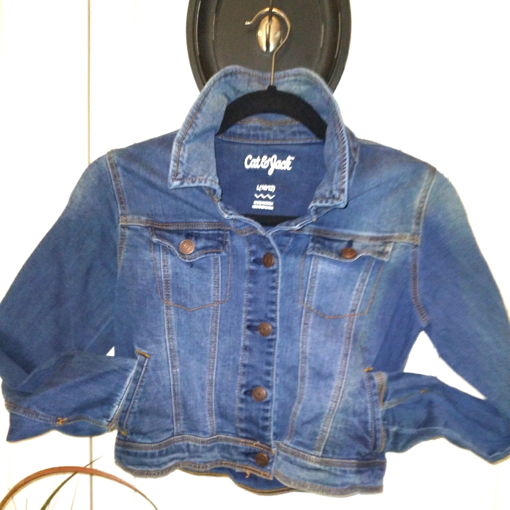 Girls Jean Jacket size L 11/12